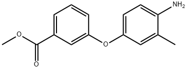 METHYL 3-(4-AMINO-3-METHYLPHENOXY)BENZOATE 结构式