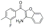 (3-AMINO-1-BENZOFURAN-2-YL)(3-FLUORO-4-METHYLPHENYL)METHANONE 结构式