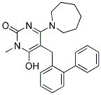 4-AZEPAN-1-YL-5-BIPHENYL-2-YLMETHYL-6-HYDROXY-1-METHYL-1H-PYRIMIDIN-2-ONE 结构式