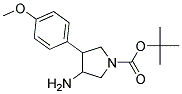 3-Amino-4-(4-methoxyphenyl)-1-Boc-pyrrolidine 结构式
