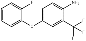 4-(2-FLUOROPHENOXY)-2-(TRIFLUOROMETHYL)ANILINE 结构式