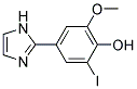 4-(1H-Imidazol-2-yl)-2-iodo-6-methoxy-phenol 结构式