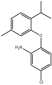 5-CHLORO-2-(2-ISOPROPYL-5-METHYLPHENOXY)ANILINE 结构式