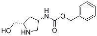 (2S,4S)-2-HYDROXYMETHYL-4-CBZ-AMINO PYRROLIDINE 结构式