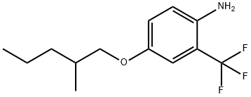 4-[(2-METHYLPENTYL)OXY]-2-(TRIFLUOROMETHYL)ANILINE 结构式