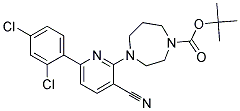 4-[3-CYANO-6-(2,4-DICHLORO-PHENYL)-PYRIDIN-2-YL]-[1,4]DIAZEPANE-1-CARBOXYLIC ACID TERT-BUTYL ESTER 结构式