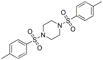 N,N'-BIS(P-TOLUENESULFONYL)PIPERAZINE 结构式