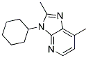 3-CYCLOHEXYL-2,7-DIMETHYL-3H-IMIDAZO[4,5-B]PYRIDINE 结构式