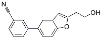 3-[2-(2-HYDROXYETHYL)-1-BENZOFURAN-5-YL]BENZONITRILE 结构式