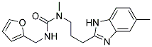 N'-(2-FURYLMETHYL)-N-METHYL-N-[3-(5-METHYL-1H-BENZIMIDAZOL-2-YL)PROPYL]UREA 结构式