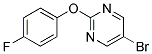 5-BROMO-2-(4-FLUOROPHENOXY)PYRIMIDINE 结构式