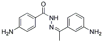 4-Amino-benzoic acid [1-(3-amino-phenyl)-ethylidene]-hydrazide 结构式