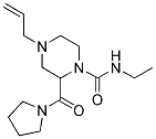 4-Allyl-N-ethyl-2-(pyrrolidin-1-ylcarbonyl)piperazine-1-carboxamide 结构式