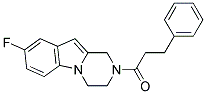 8-FLUORO-2-(3-PHENYLPROPANOYL)-1,2,3,4-TETRAHYDROPYRAZINO[1,2-A]INDOLE 结构式