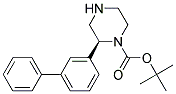 (S)-2-BIPHENYL-3-YL-PIPERAZINE-1-CARBOXYLIC ACID TERT-BUTYL ESTER 结构式