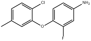 4-(2-CHLORO-5-METHYLPHENOXY)-3-FLUOROPHENYLAMINE 结构式