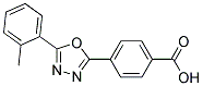 4-[5-(2-METHYLPHENYL)-1,3,4-OXADIAZOL-2-YL]BENZOIC ACID 结构式