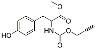 3-(4-Hydroxy-phenyl)-2-prop-2-ynyl-oxycarbonylamino-propionic acid methyl ester 结构式