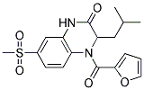 4-(2-FUROYL)-3-ISOBUTYL-7-(METHYLSULFONYL)-3,4-DIHYDROQUINOXALIN-2(1H)-ONE 结构式