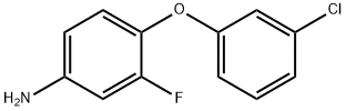 4-(3-CHLOROPHENOXY)-3-FLUOROANILINE 结构式
