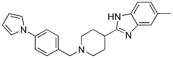 5-METHYL-2-(1-[4-(1H-PYRROL-1-YL)BENZYL]PIPERIDIN-4-YL)-1H-BENZIMIDAZOLE 结构式