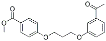 METHYL 4-[3-(3-ACETYLPHENOXY)PROPOXY]BENZENECARBOXYLATE 结构式