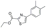 4-(3,4-DIMETHYL-PHENYL)-THIAZOLE-2-CARBOXYLIC ACID ETHYL ESTER 结构式