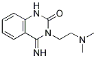 3-[2-(DIMETHYLAMINO)ETHYL]-4-IMINO-3,4-DIHYDROQUINAZOLIN-2(1H)-ONE 结构式