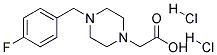 [4-(4-Fluoro-benzyl)-piperazin-1-yl]-acetic acid dihydrochloride 结构式
