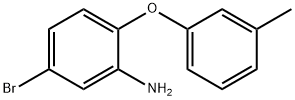 5-BROMO-2-(3-METHYLPHENOXY)ANILINE 结构式