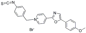 N-(4-ISOTHIOCYANATOBENZYL)-4-[5-(4-METHOXYPHENYL)-2-OXAZOLYL]PYRIDINIUM BROMIDE 结构式