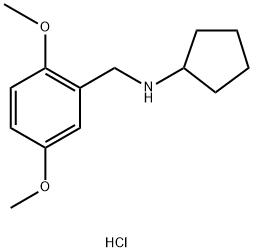 N-(2,5-二甲氧基苄基)环戊胺盐酸盐 结构式