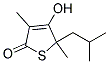 4-HYDROXY-5-ISOBUTYL-3,5-DIMETHYL-5H-THIOPHEN-2-ONE 结构式