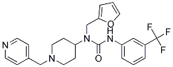 N-(2-FURYLMETHYL)-N-[1-(PYRIDIN-4-YLMETHYL)PIPERIDIN-4-YL]-N'-[3-(TRIFLUOROMETHYL)PHENYL]UREA 结构式