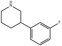 3-(3-氟苯基)哌啶 结构式