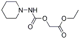 (PIPERIDIN-1-YLCARBAMOYLOXY)-ACETIC ACID ETHYL ESTER 结构式