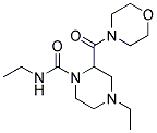 N,4-DIETHYL-2-(MORPHOLIN-4-YLCARBONYL)PIPERAZINE-1-CARBOXAMIDE 结构式