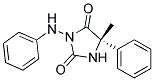 (5S)-5-METHYL-5-PHENYL-3-(PHENYLAMINO)-2,4-IMIDAZOLIDINEDIONE 结构式