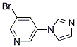 3-BROMO-5-IMIDAZOL-1-YL-PYRIDINE 结构式