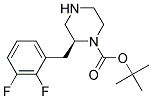 (S)-2-(2,3-DIFLUORO-BENZYL)-PIPERAZINE-1-CARBOXYLIC ACID TERT-BUTYL ESTER 结构式