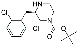 (R)-3-(2,6-DICHLORO-BENZYL)-PIPERAZINE-1-CARBOXYLIC ACID TERT-BUTYL ESTER 结构式