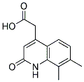 (7,8-DIMETHYL-2-OXO-1,2-DIHYDROQUINOLIN-4-YL)ACETIC ACID 结构式