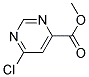 6-CHLORO-PYRIMIDINE-4-CARBOXYLIC ACID METHYL ESTER 结构式