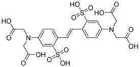 4,4'-Diamino stilbene-2,2'-disulfonic acid N,N,N',N'-tetra acetic acid 结构式