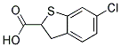 6-CHLORO-2,3-DIHYDRO-1-BENZOTHIOPHENE-2-CARBOXYLIC ACID 结构式
