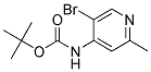 (5-BROMO-2-METHYL-PYRIDIN-4-YL)-CARBAMIC ACID TERT-BUTYL ESTER 结构式