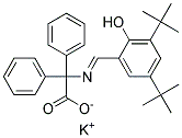 POTASSIUM 2-(3,5-DI-TERT-BUTYL-2-HYDROXYBENZYLIDENEAMINO)-2,2-DIPHENYLACETATE 结构式