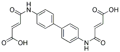 3-[4'-(3-CARBOXY-ACRYLOYLAMINO)-BIPHENYL-4-YLCARBAMOYL]-ACRYLIC ACID 结构式