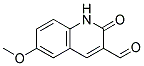 6-METHOXY-2-OXO-1,2-DIHYDRO-QUINOLINE-3-CARBALDEHYDE 结构式