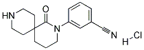 3-(1-OXO-2,9-DIAZASPIRO[5.5]UNDECAN-2-YL)BENZONITRILE HYDROCHLORIDE 结构式